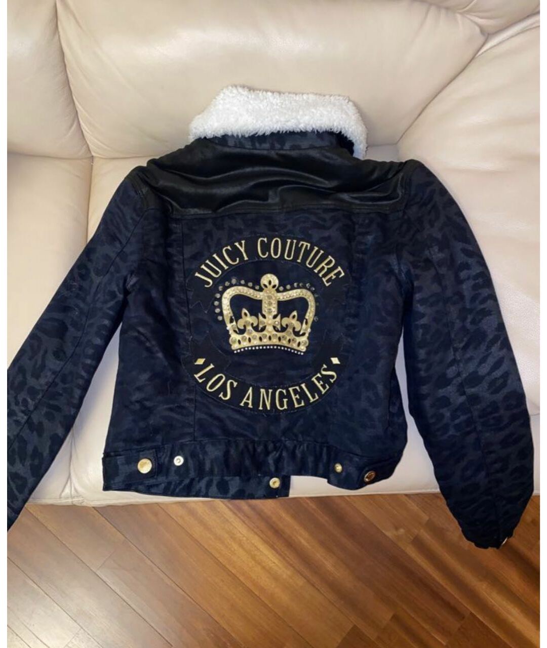 JUICY COUTURE Синяя деним куртка, фото 2