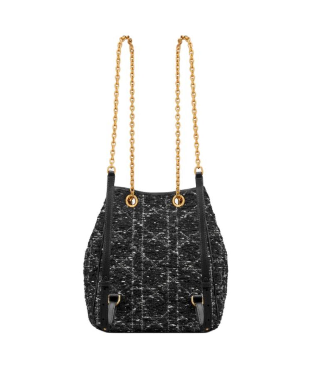 CHRISTIAN DIOR Черный хлопковый рюкзак, фото 3