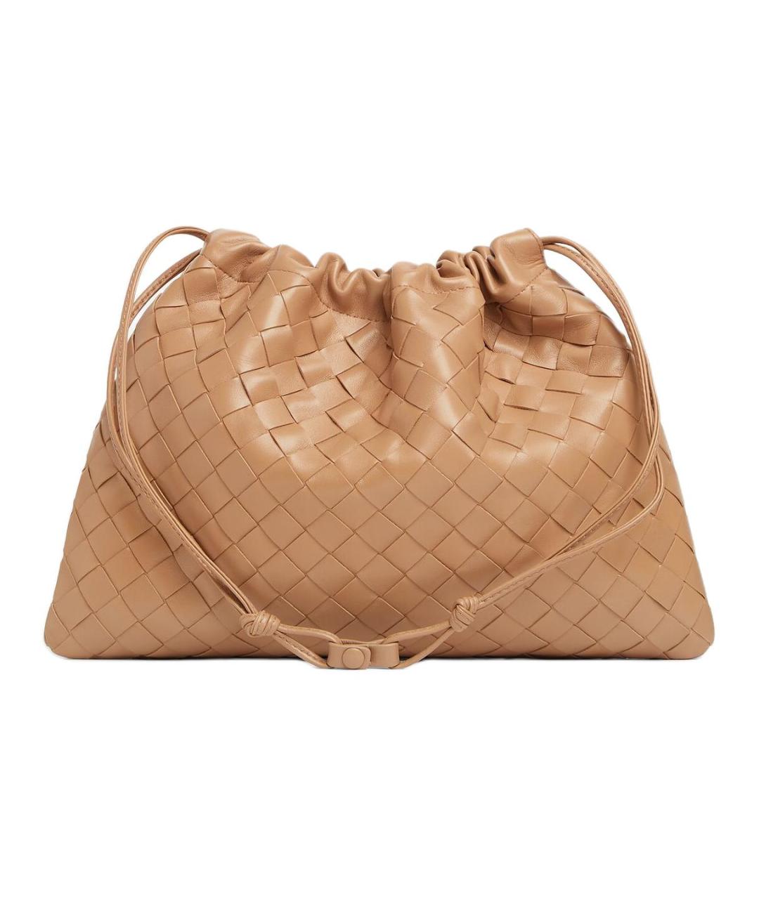 BOTTEGA VENETA Коричневая кожаная сумка через плечо, фото 3