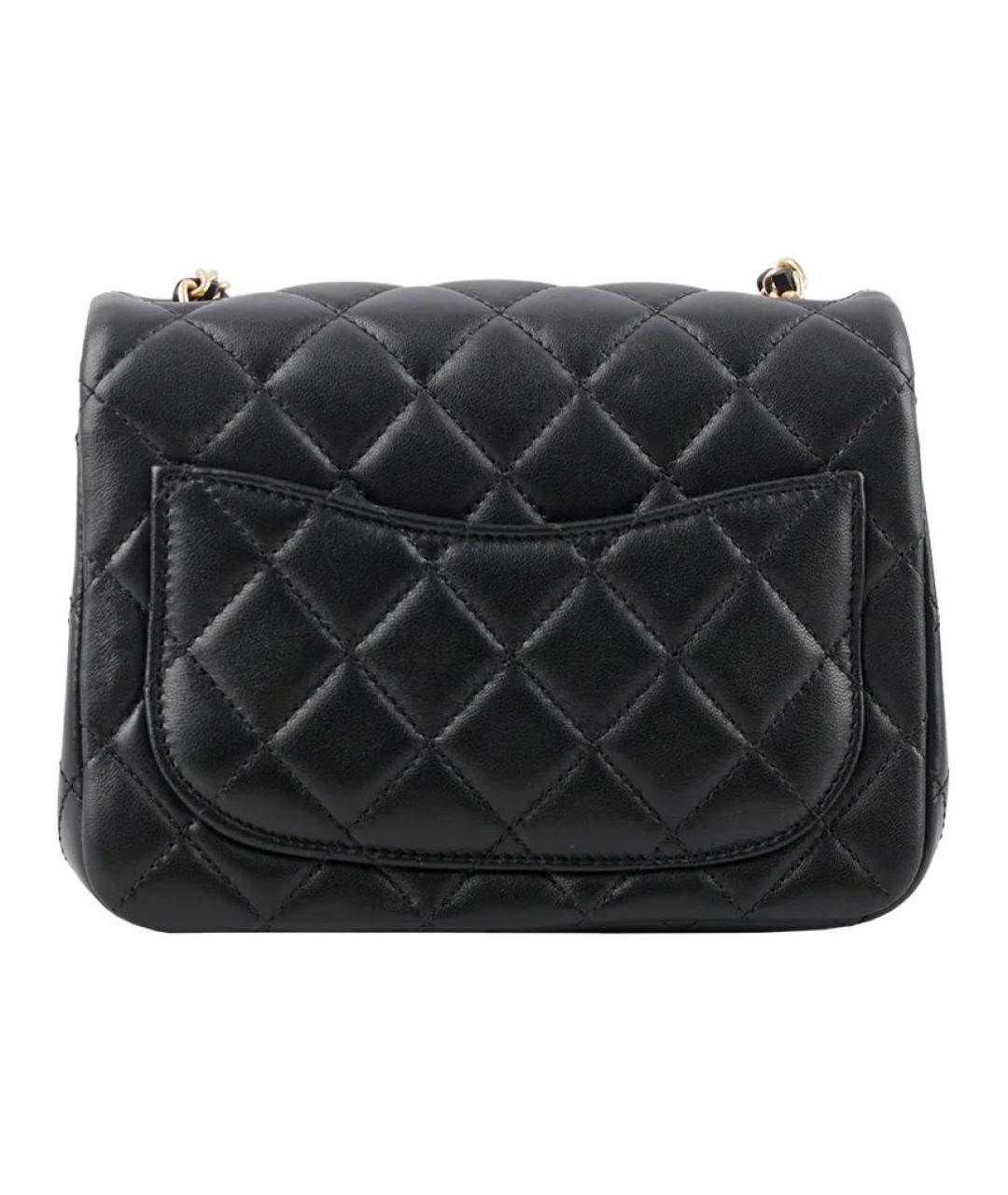 CHANEL Черная кожаная сумка через плечо, фото 4