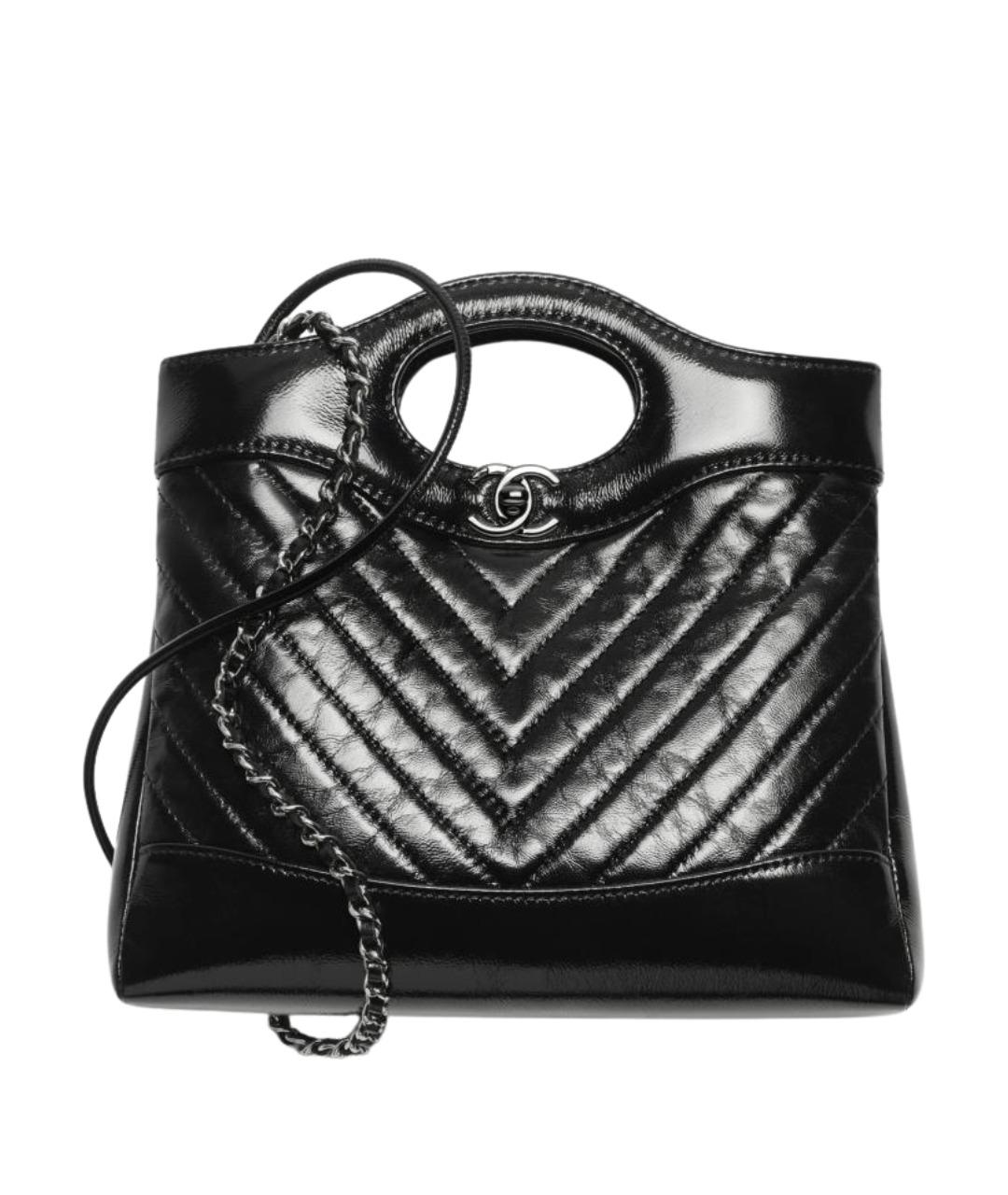 CHANEL Черная кожаная сумка через плечо, фото 1