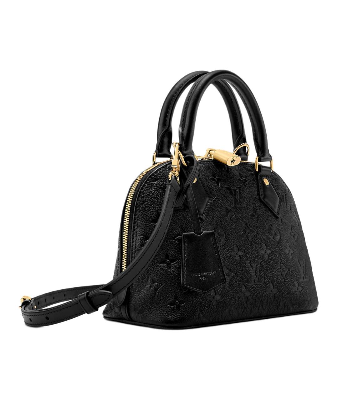 LOUIS VUITTON Черная кожаная сумка через плечо, фото 2