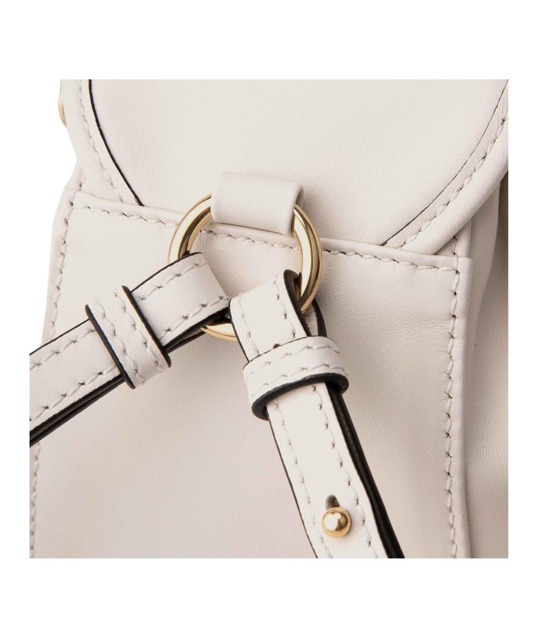 MIU MIU Белый кожаный рюкзак, фото 5