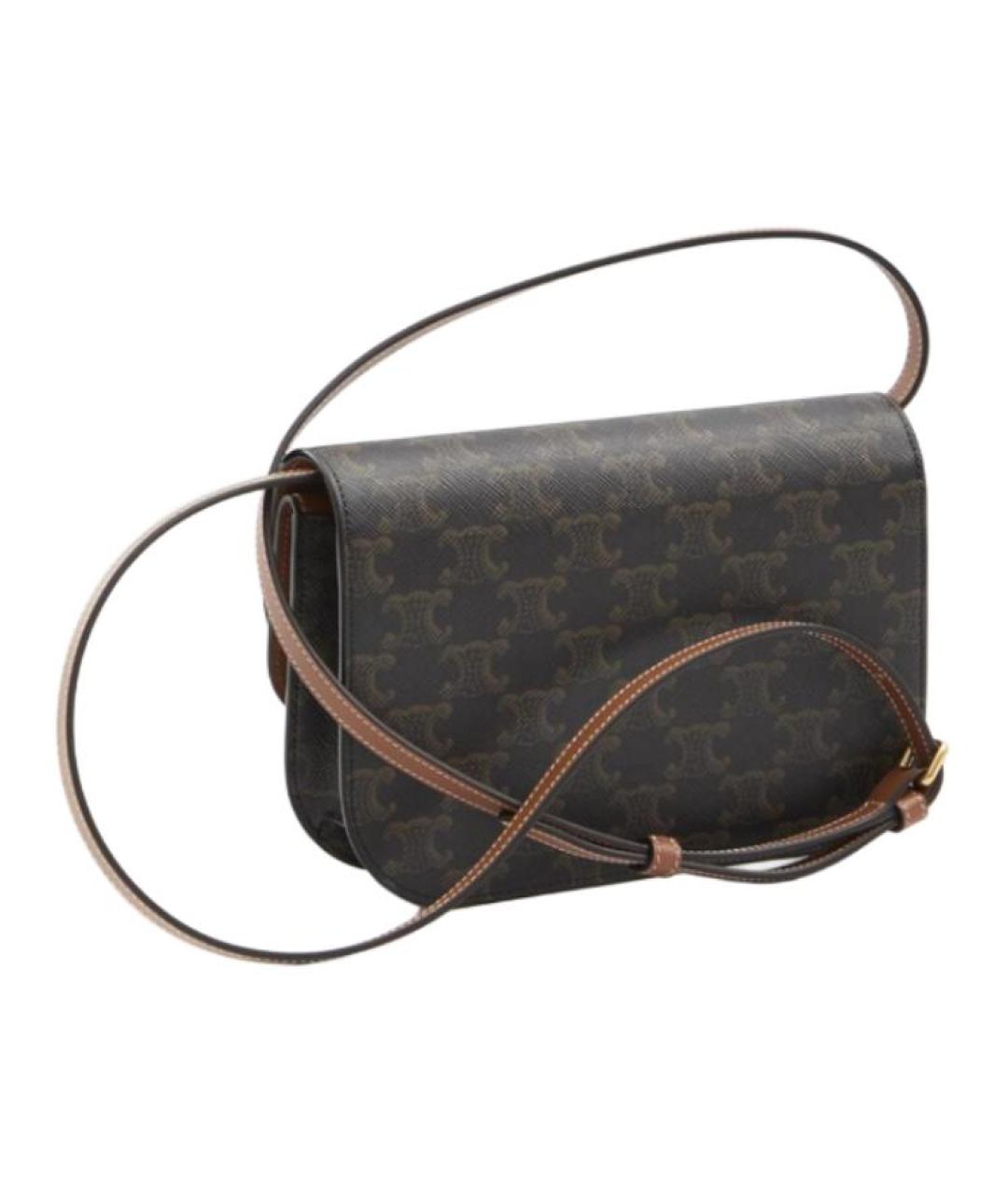 CELINE Коричневая сумка через плечо, фото 2