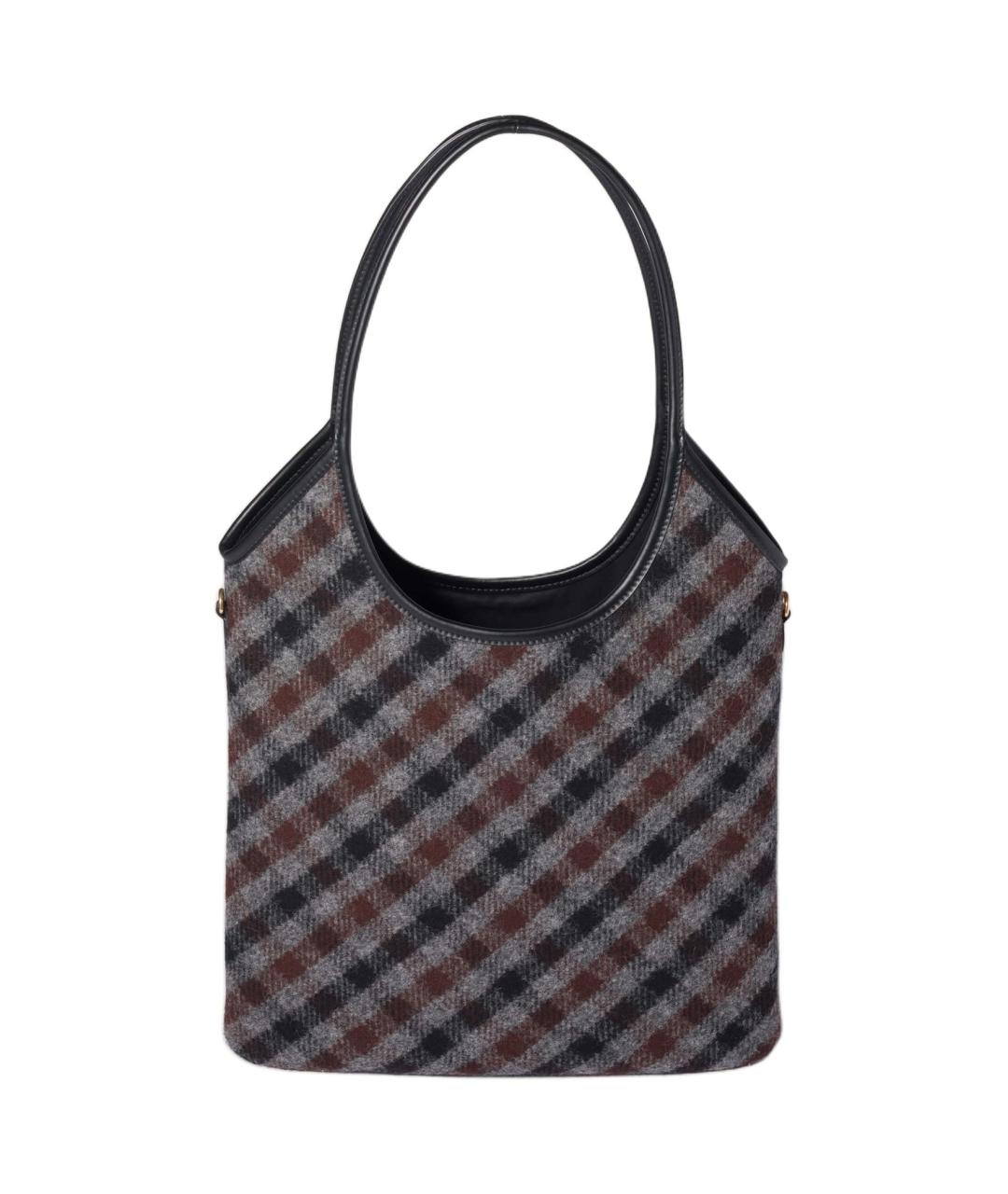 MIU MIU Черная тканевая сумка через плечо, фото 3