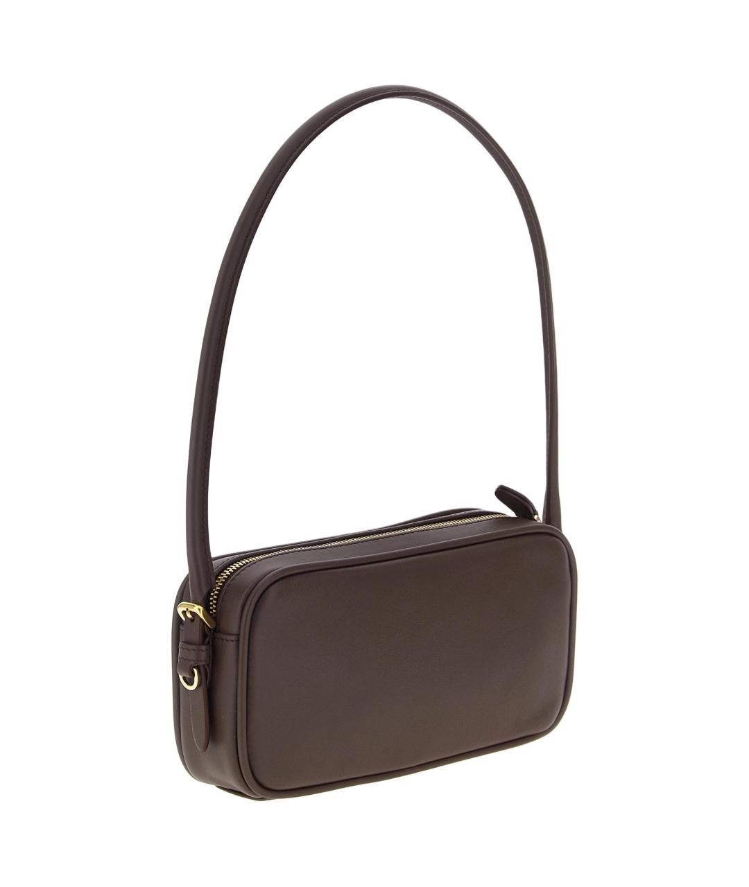 MIU MIU Коричневая кожаная сумка через плечо, фото 2