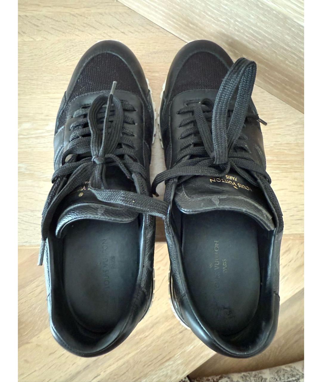 LOUIS VUITTON Черные текстильные кроссовки, фото 7