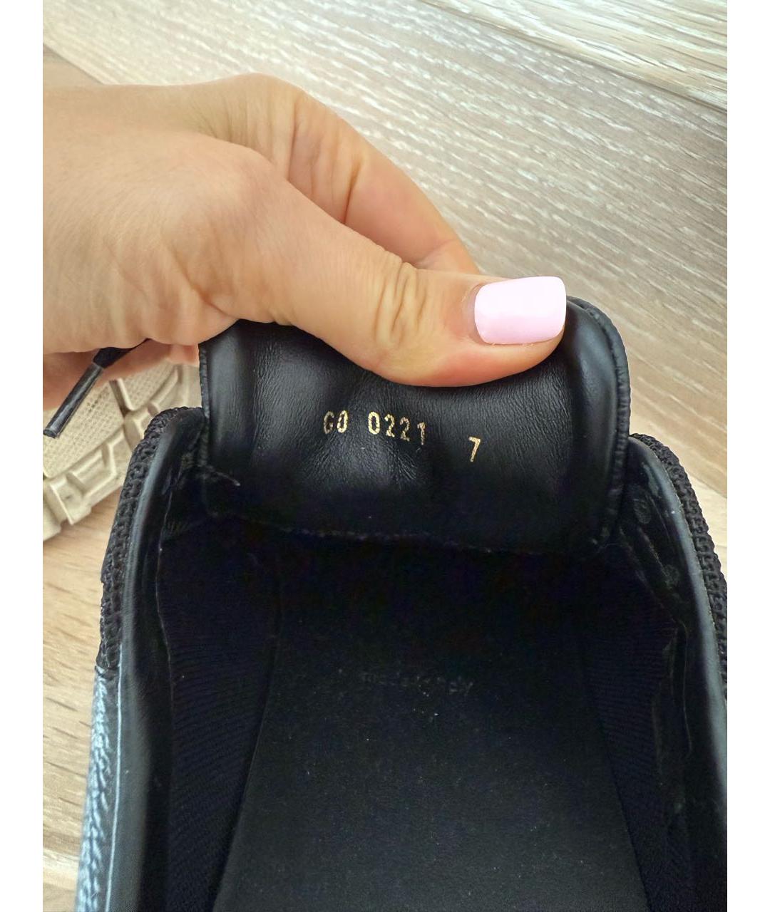 LOUIS VUITTON Черные текстильные кроссовки, фото 6