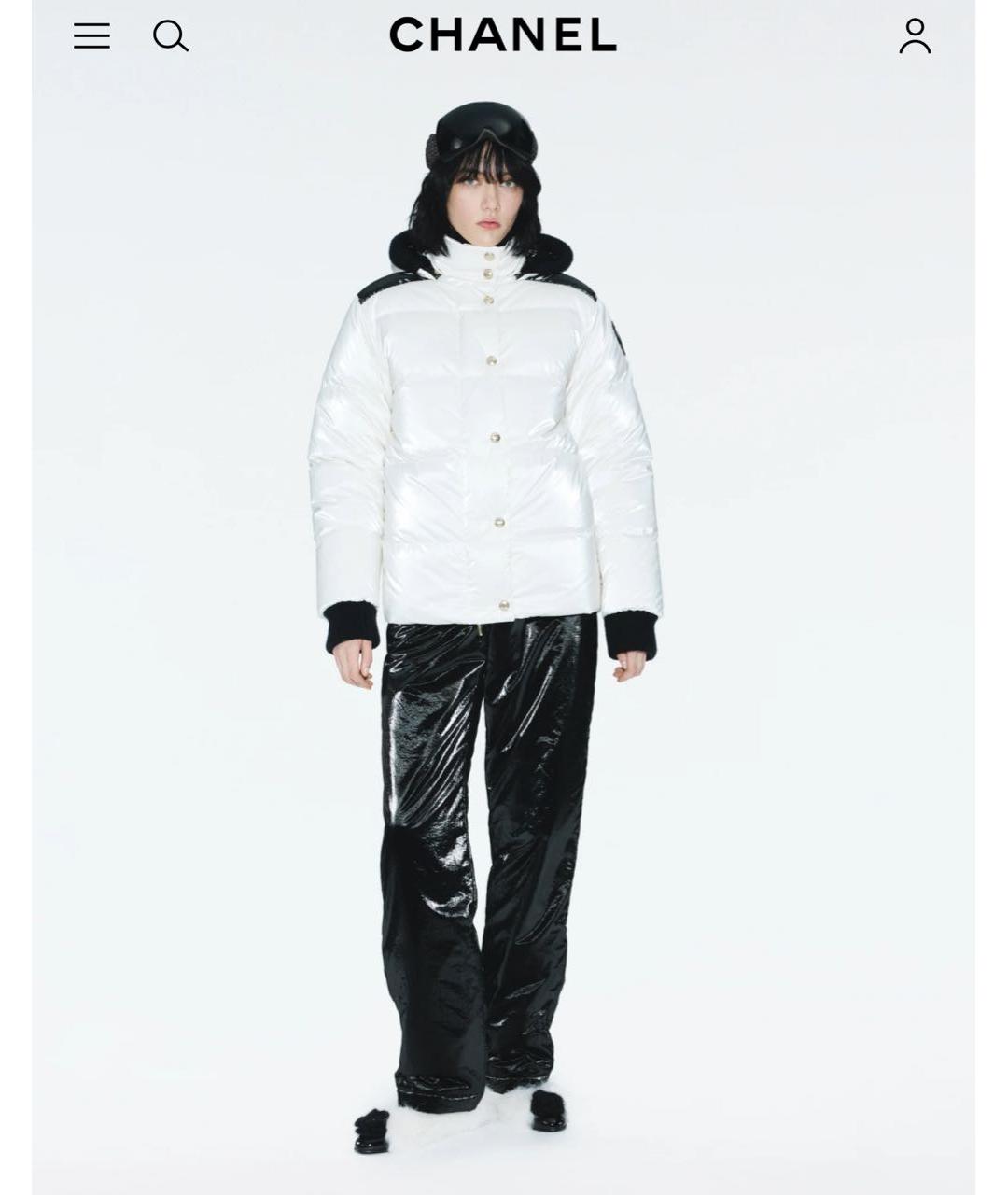 CHANEL Белый пуховик, фото 3