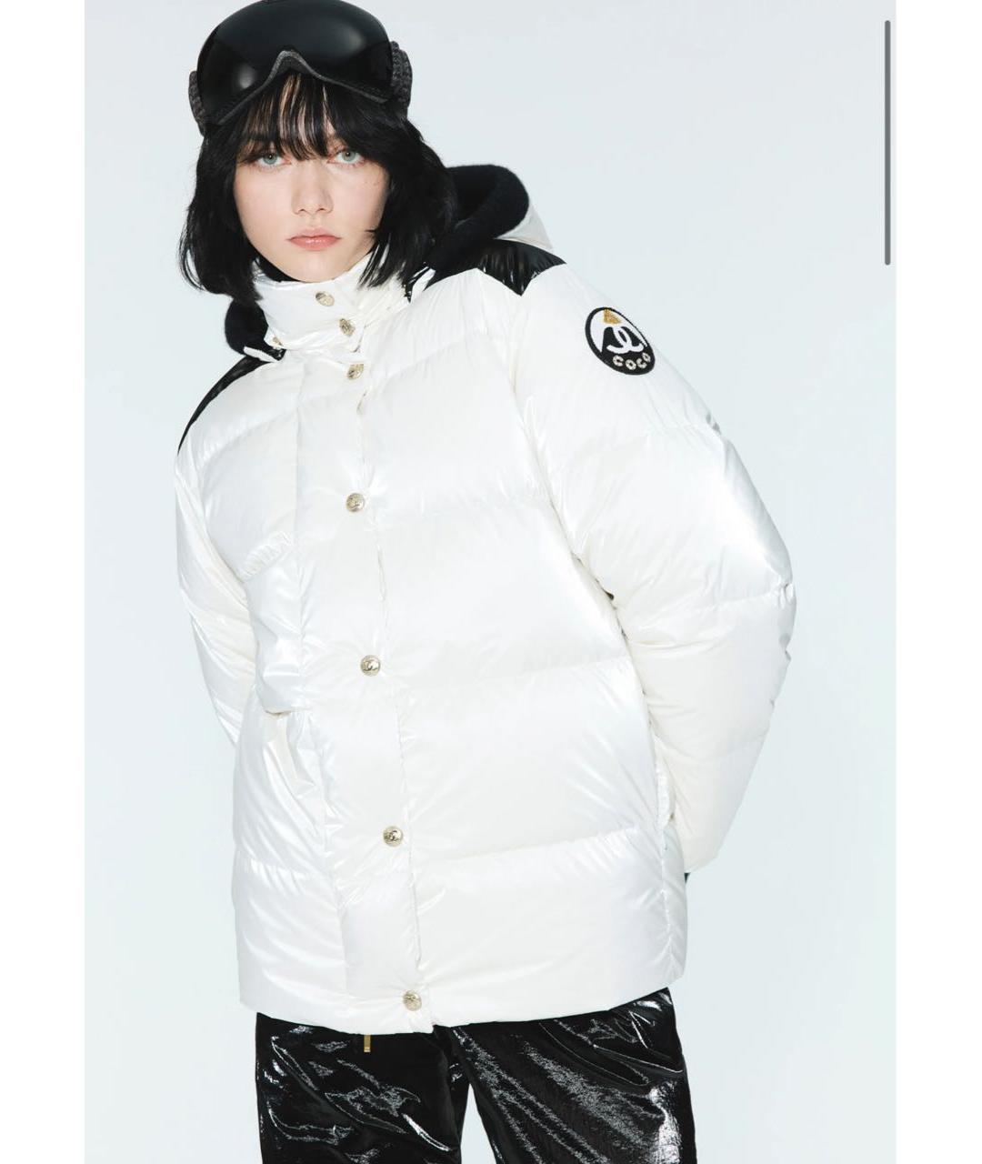 CHANEL Белый пуховик, фото 4