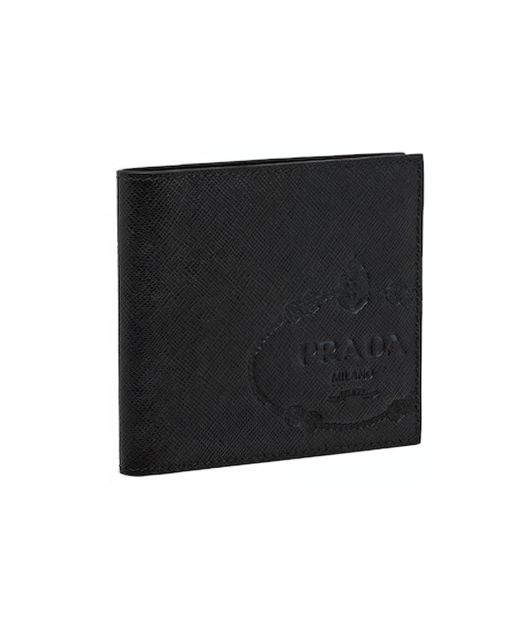 PRADA Черный кожаный кошелек, фото 2