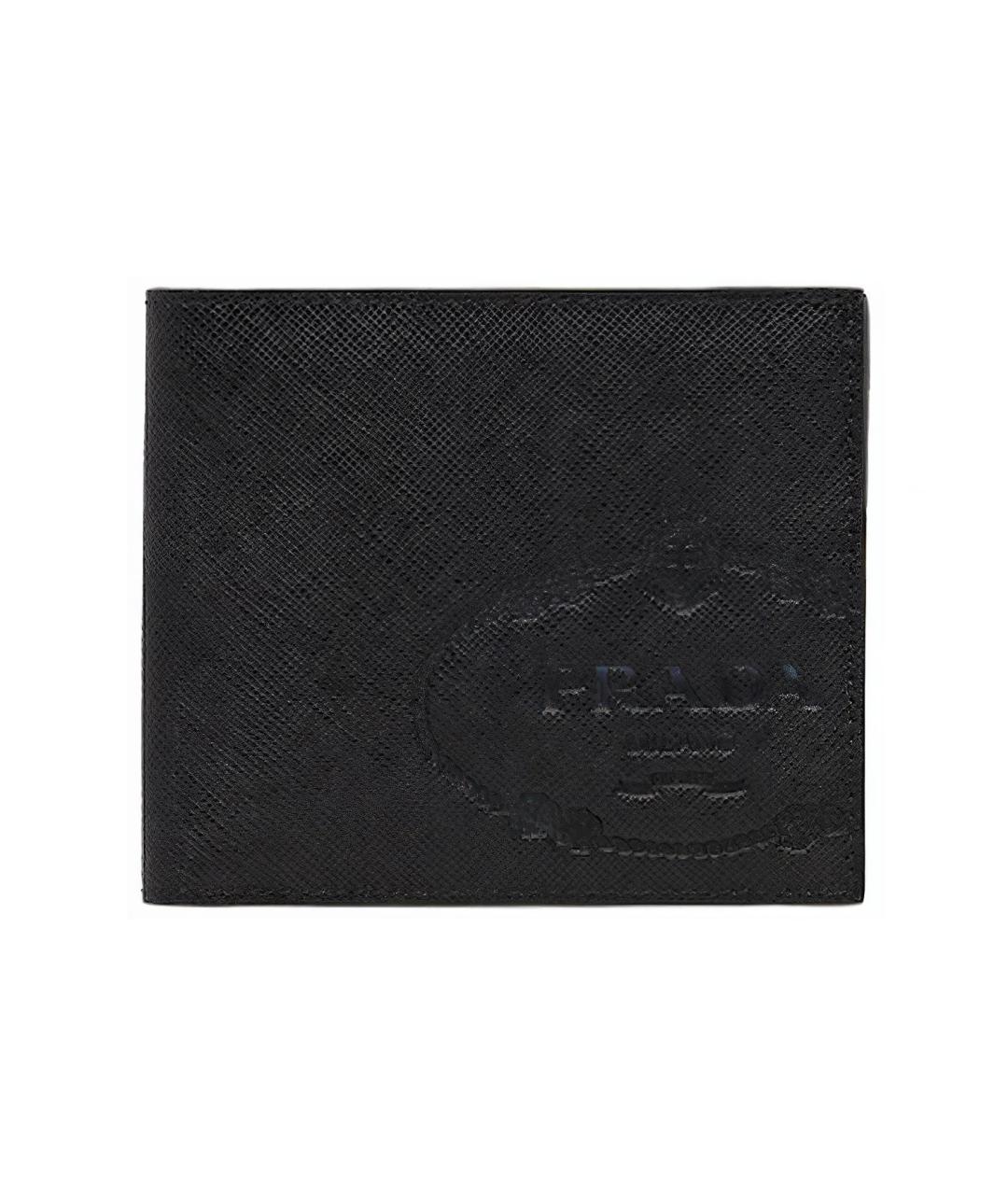 PRADA Черный кожаный кошелек, фото 1