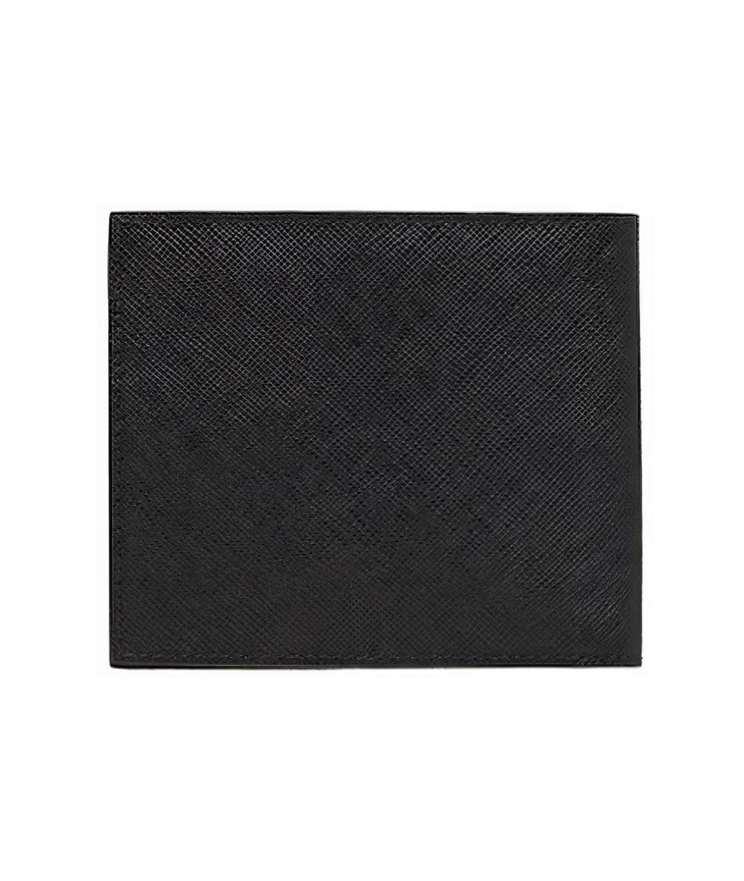 PRADA Черный кожаный кошелек, фото 3