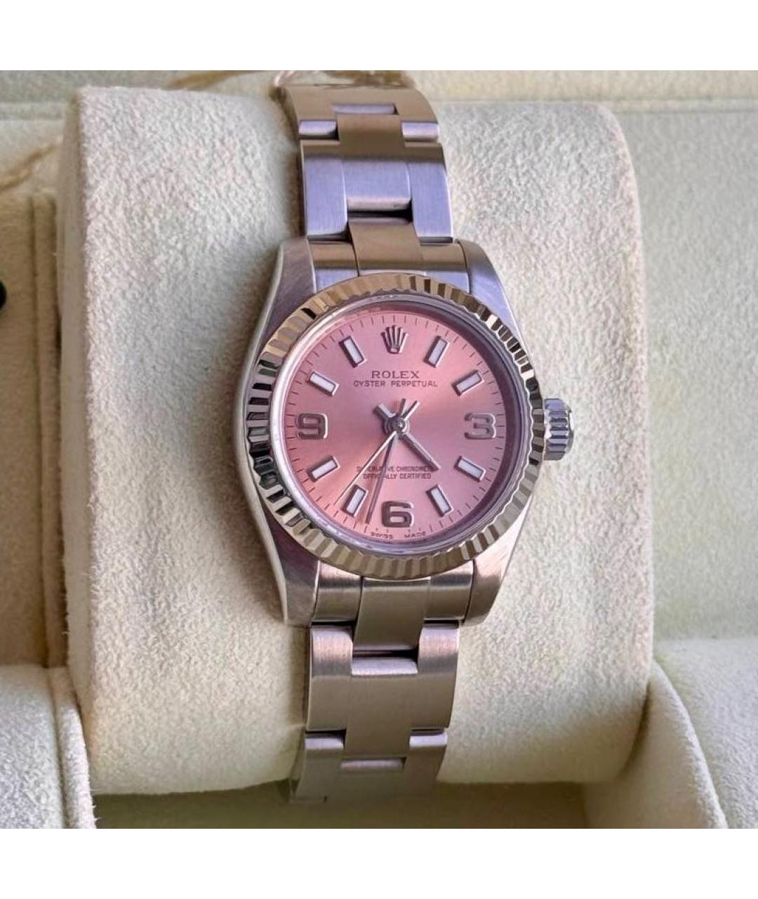 ROLEX Розовые часы, фото 9