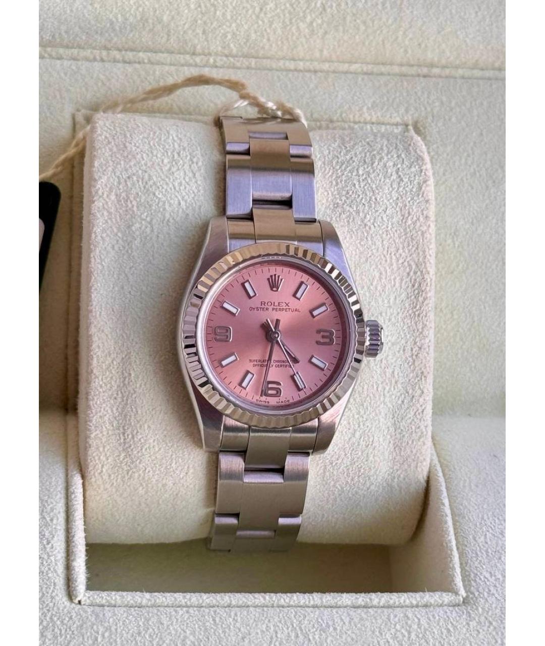 ROLEX Розовые часы, фото 4