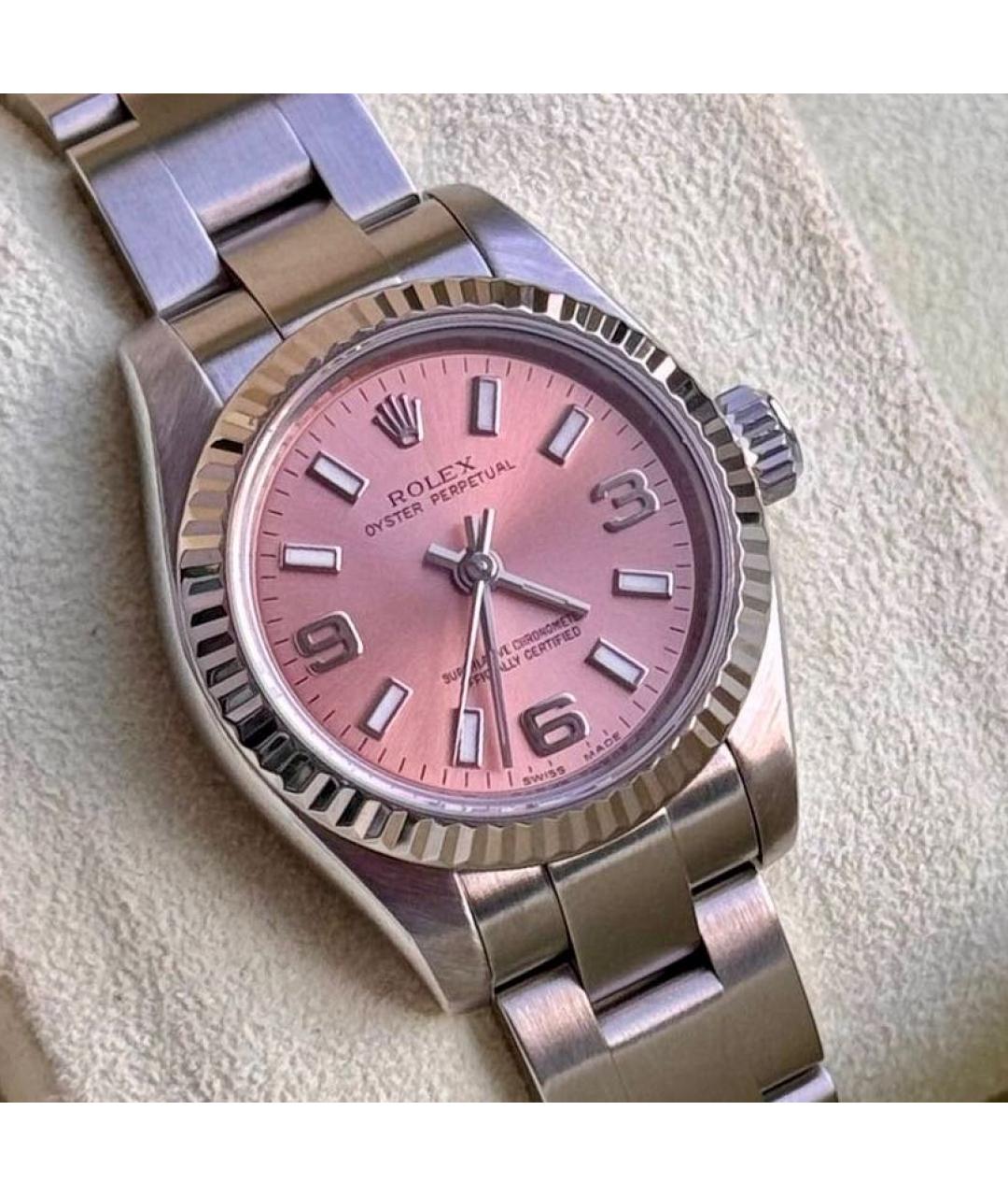 ROLEX Розовые часы, фото 2