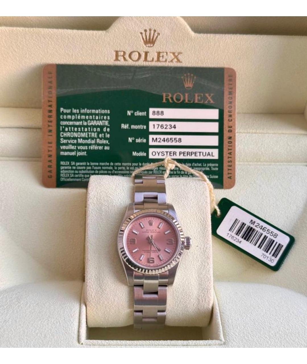 ROLEX Розовые часы, фото 3