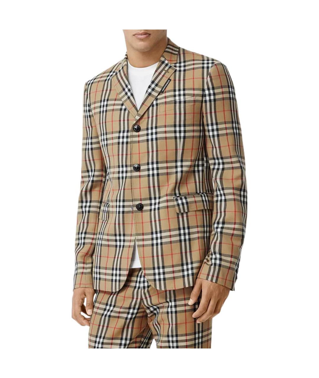 BURBERRY Бежевый классический костюм, фото 3