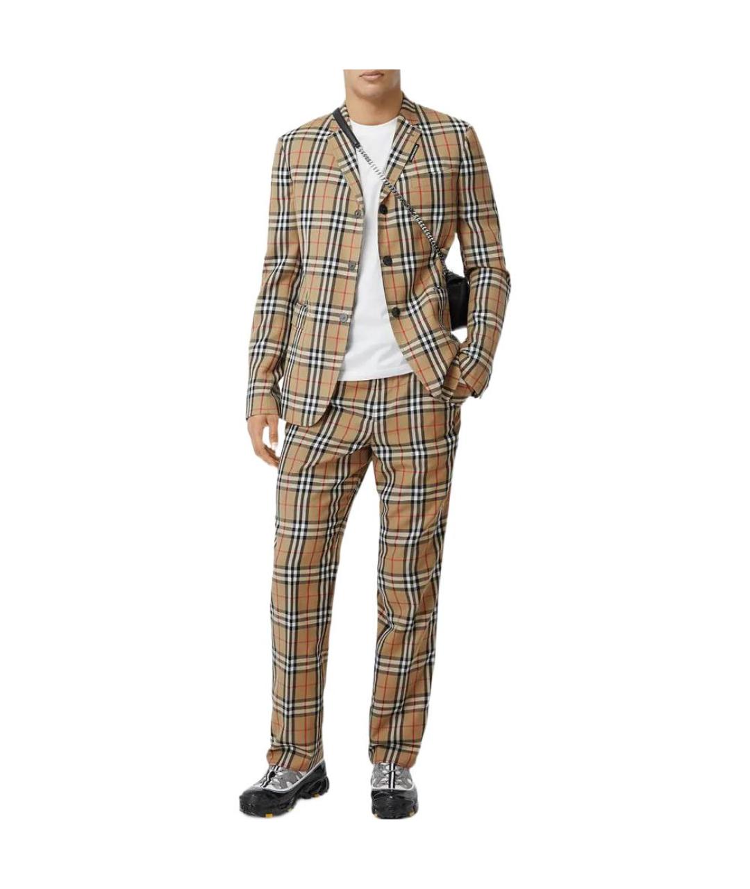 BURBERRY Бежевый классический костюм, фото 1