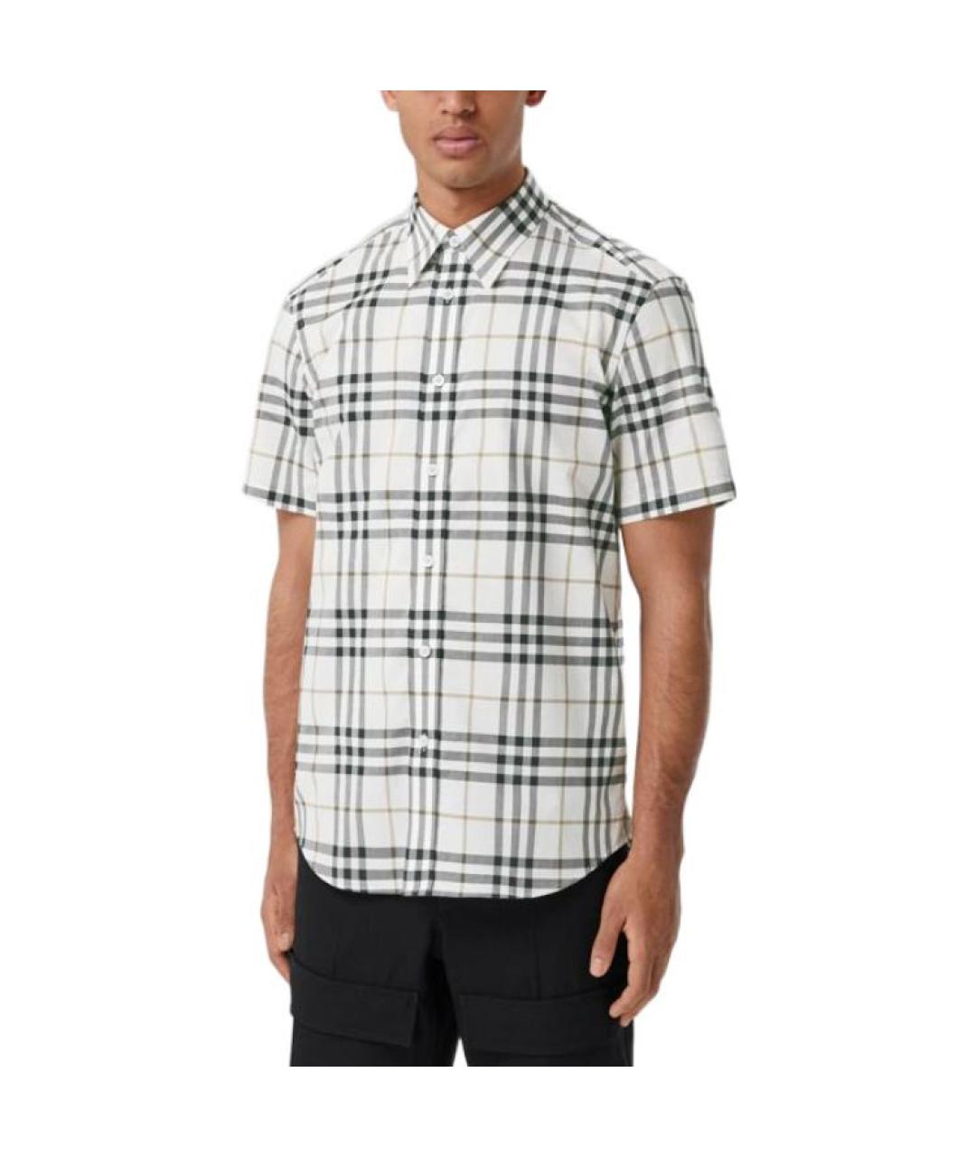 BURBERRY Мульти хлопковая кэжуал рубашка, фото 4