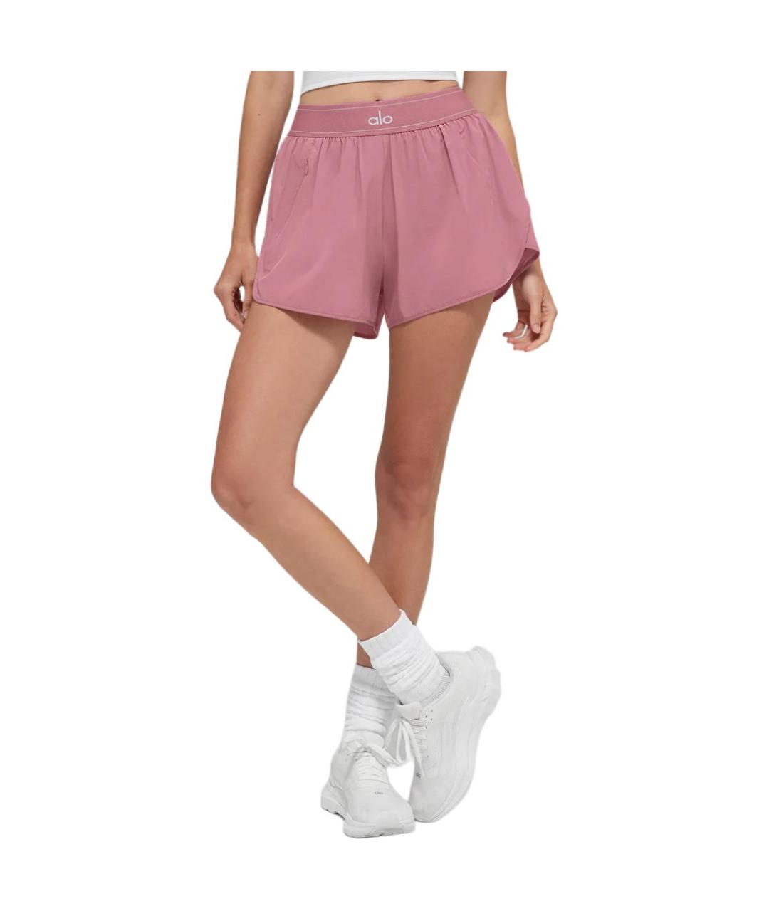 ALO YOGA Розовые спортивные брюки и шорты, фото 3