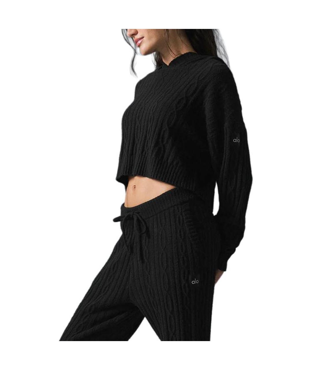 ALO YOGA Черный джемпер / свитер, фото 3