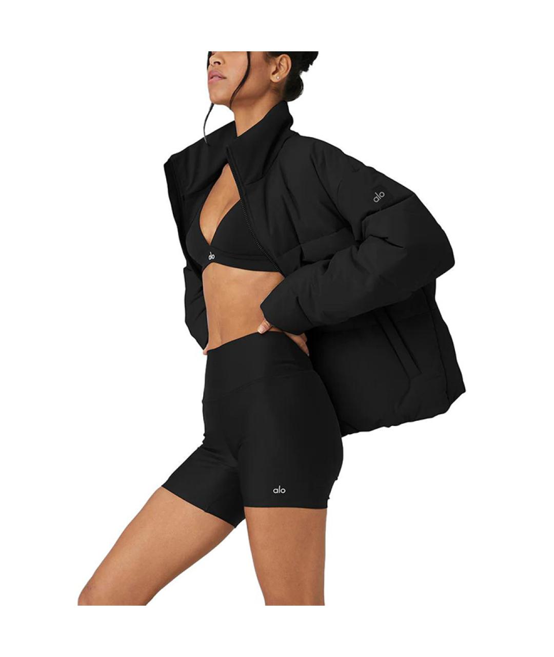 ALO YOGA Черная полиамидовая куртка, фото 2