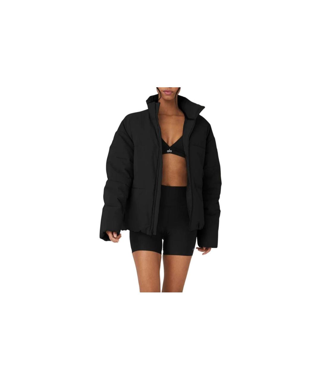 ALO YOGA Черная полиамидовая куртка, фото 4