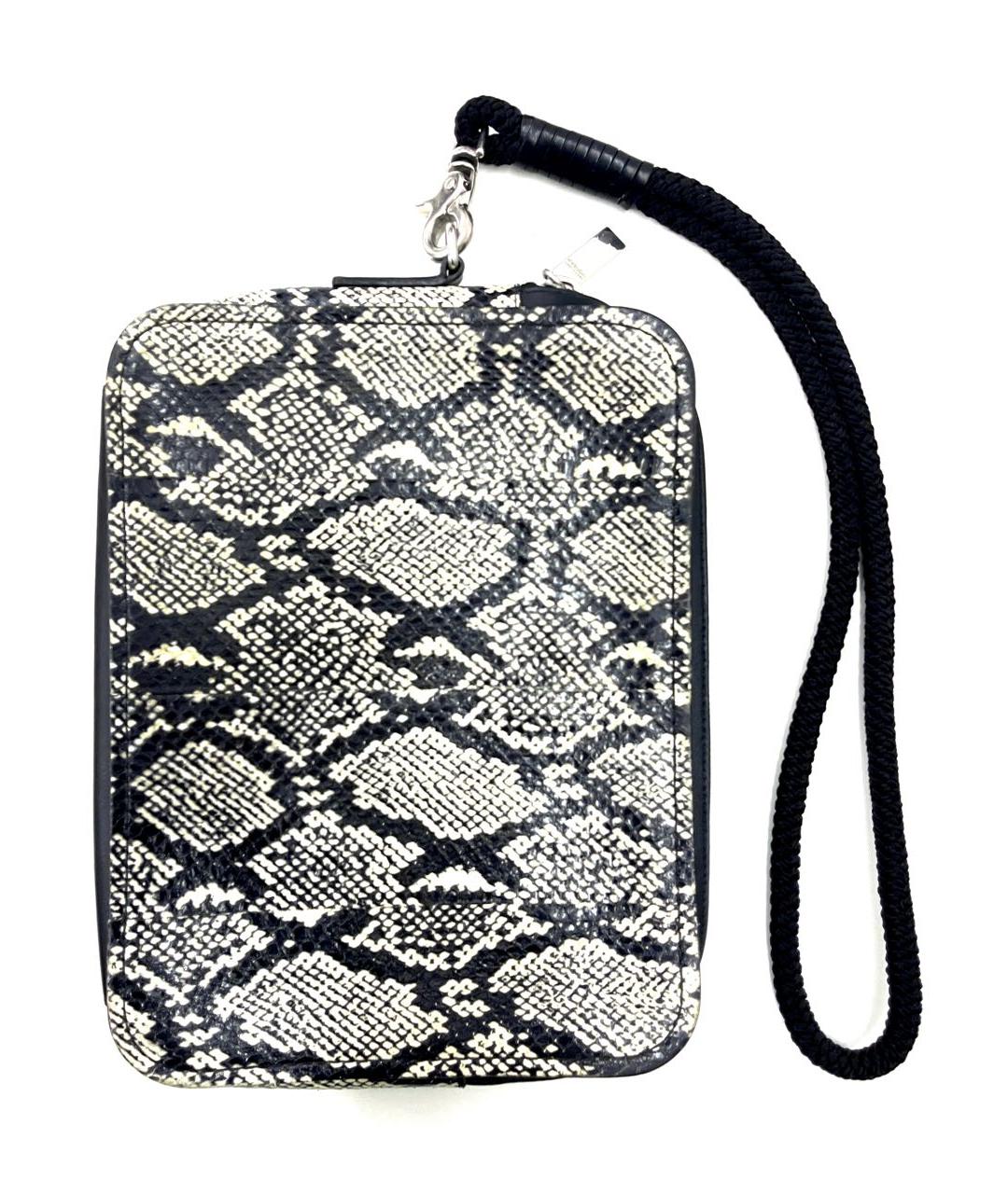 ALEXANDER MCQUEEN Бежевая барсетка из экзотической кожи, фото 2