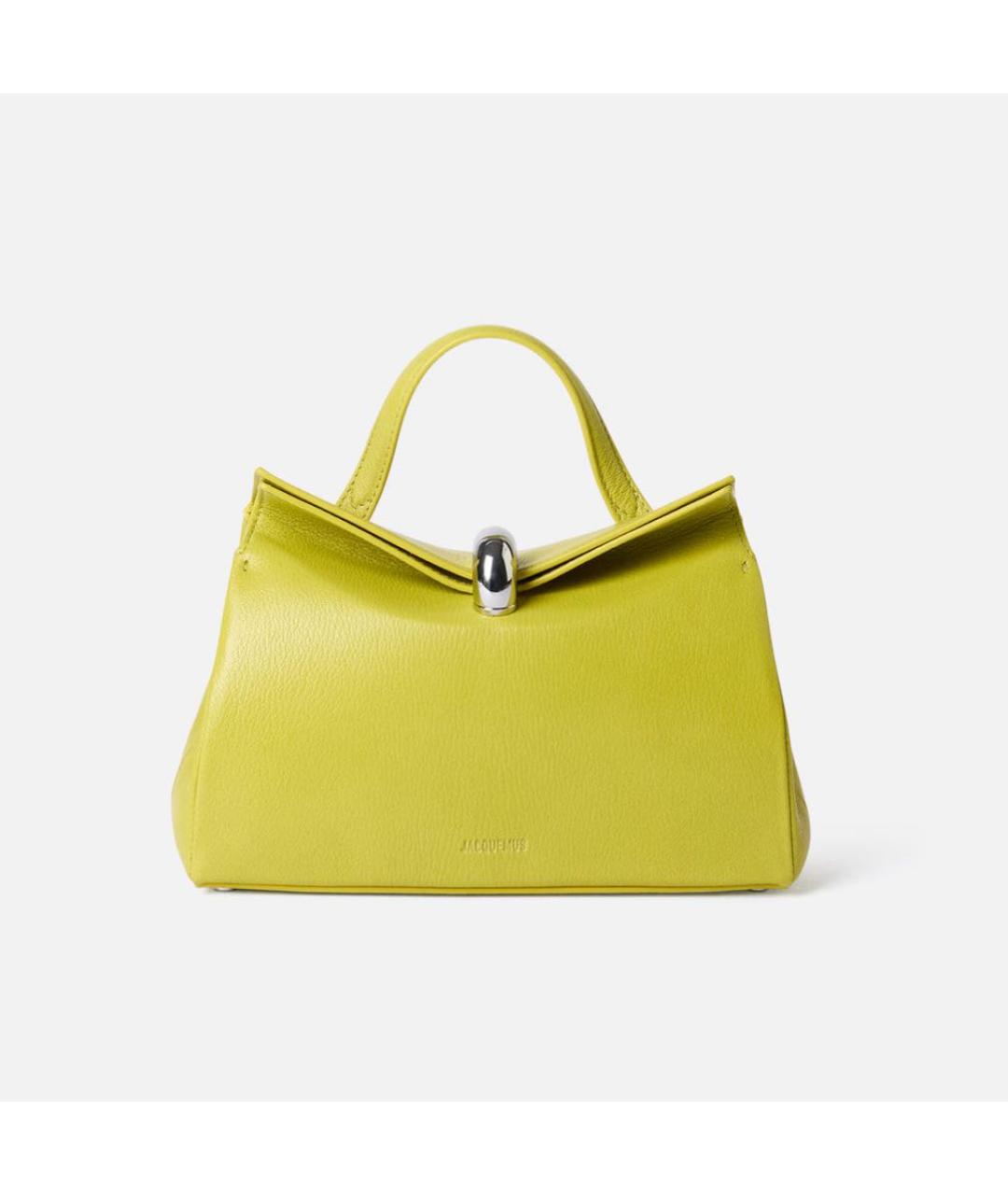 JACQUEMUS Зеленая кожаная сумка тоут, фото 5