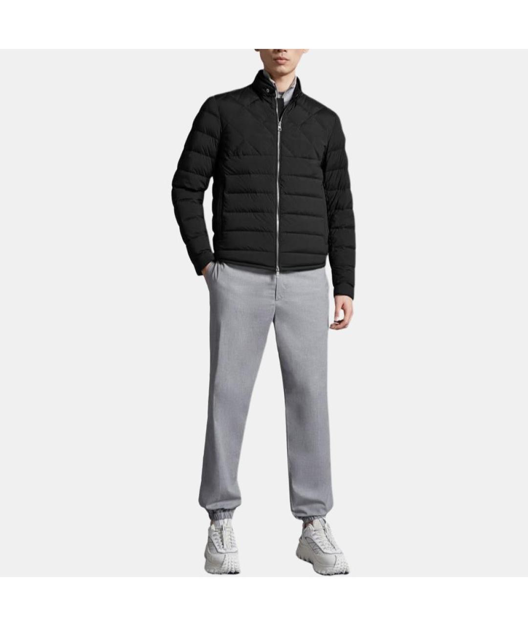 MONCLER Черный пуховик, фото 5