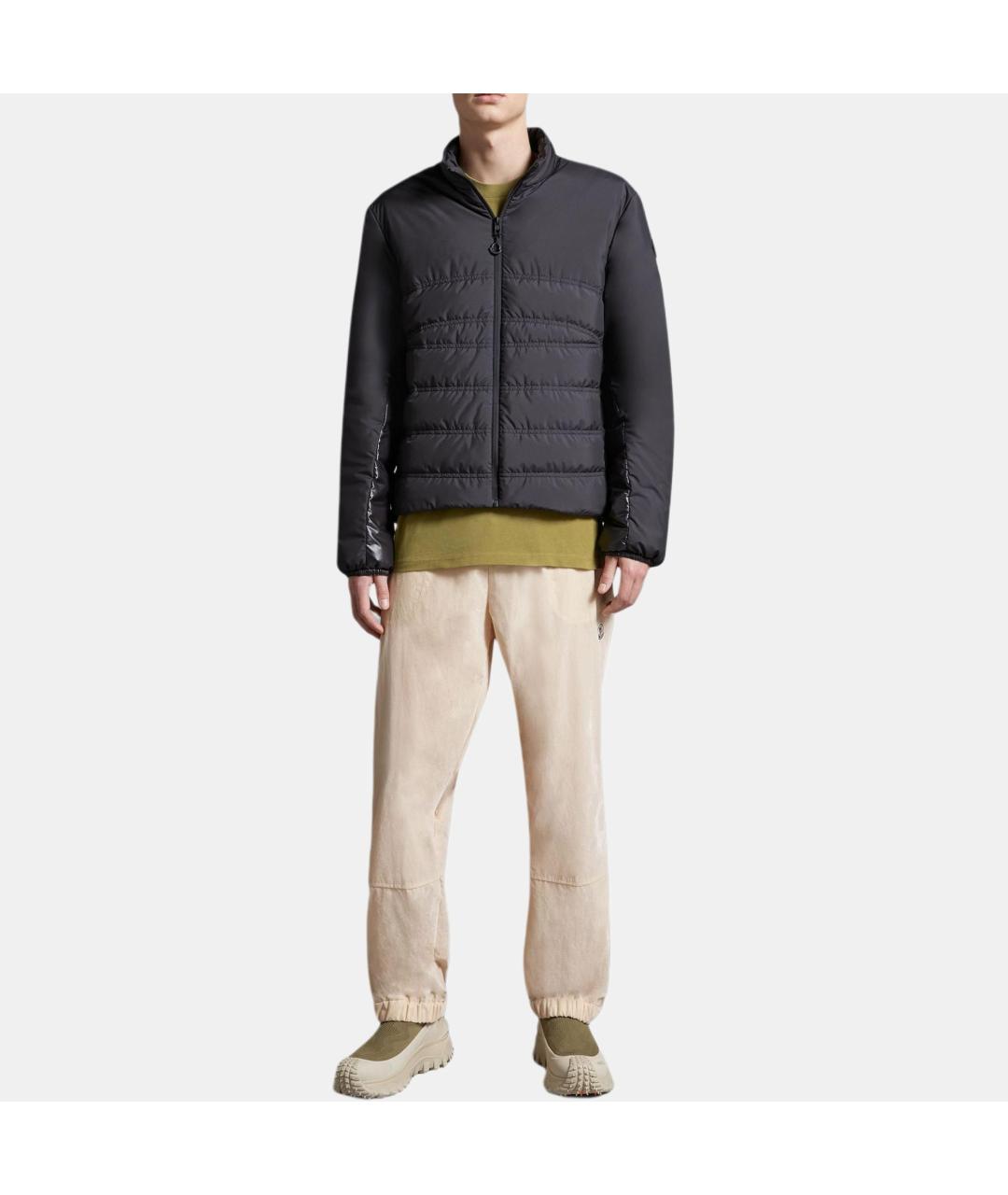 MONCLER Черный пуховик, фото 2