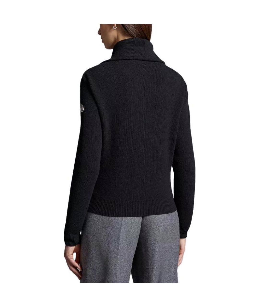 MONCLER Черная шерстяная куртка, фото 4