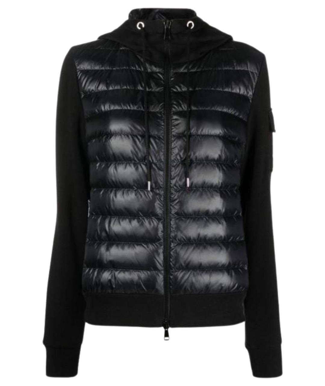 MONCLER Черный пуховик, фото 1