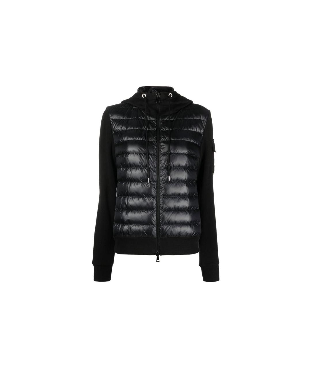 MONCLER Черный пуховик, фото 5