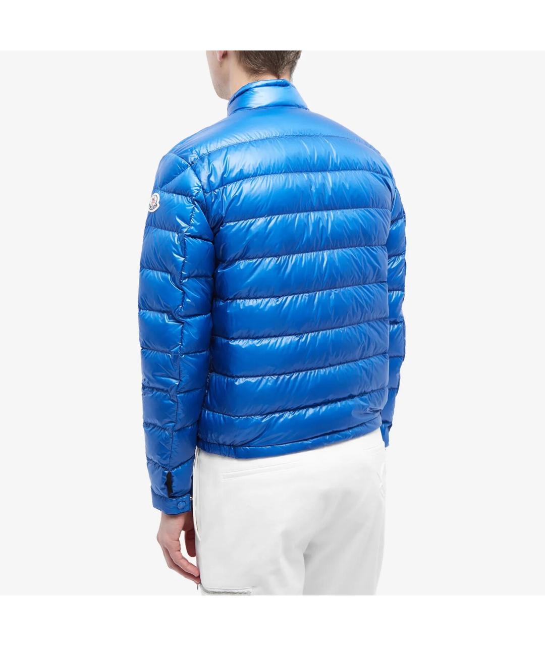 MONCLER Синяя полиамидовая куртка, фото 3