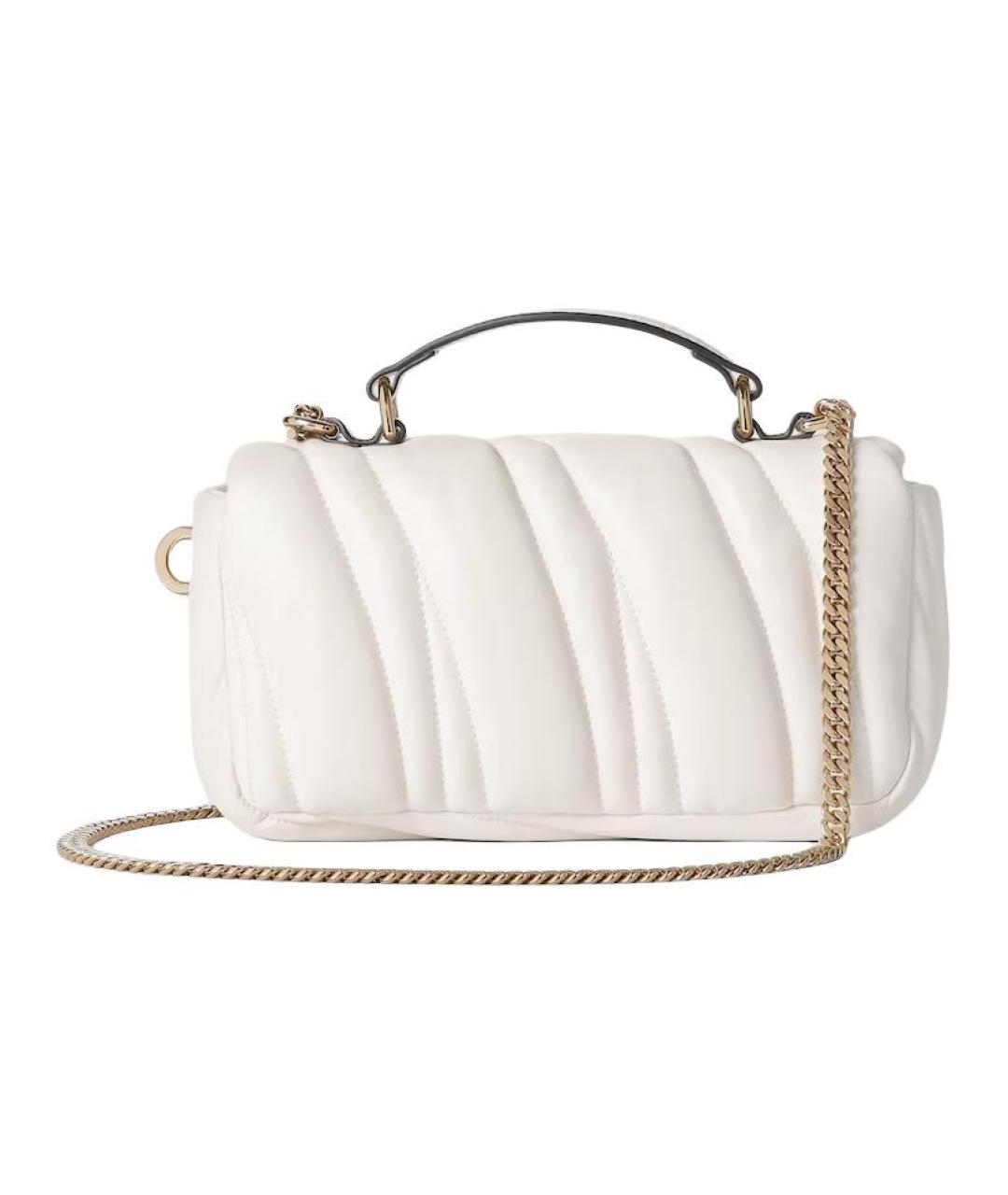 GUCCI Белая кожаная сумка через плечо, фото 3