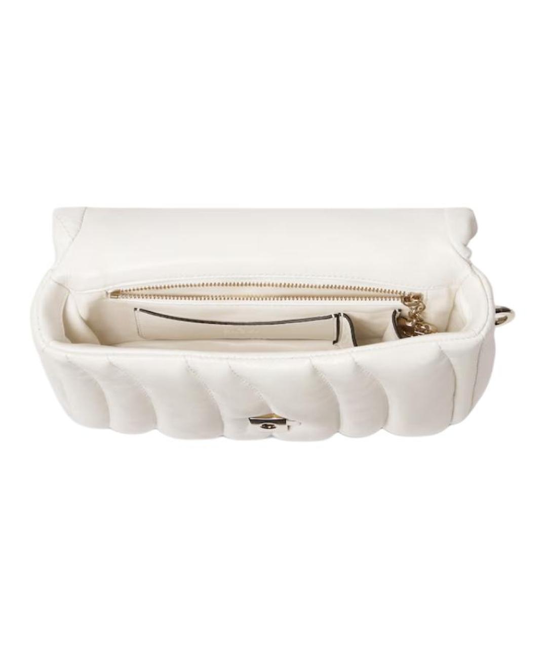 GUCCI Белая кожаная сумка через плечо, фото 5