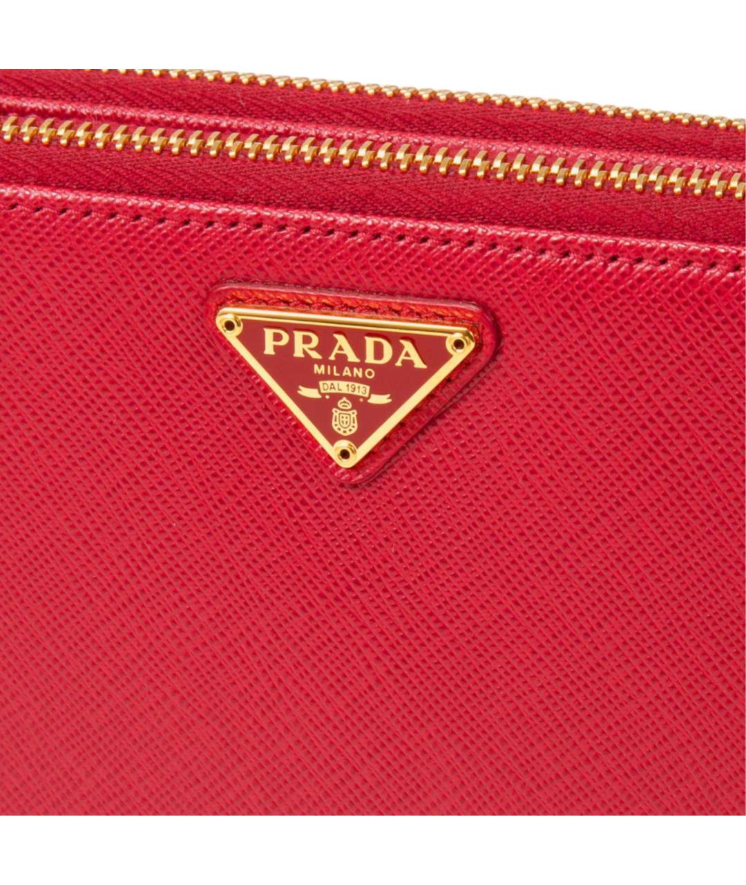 PRADA Красная кожаная сумка через плечо, фото 5