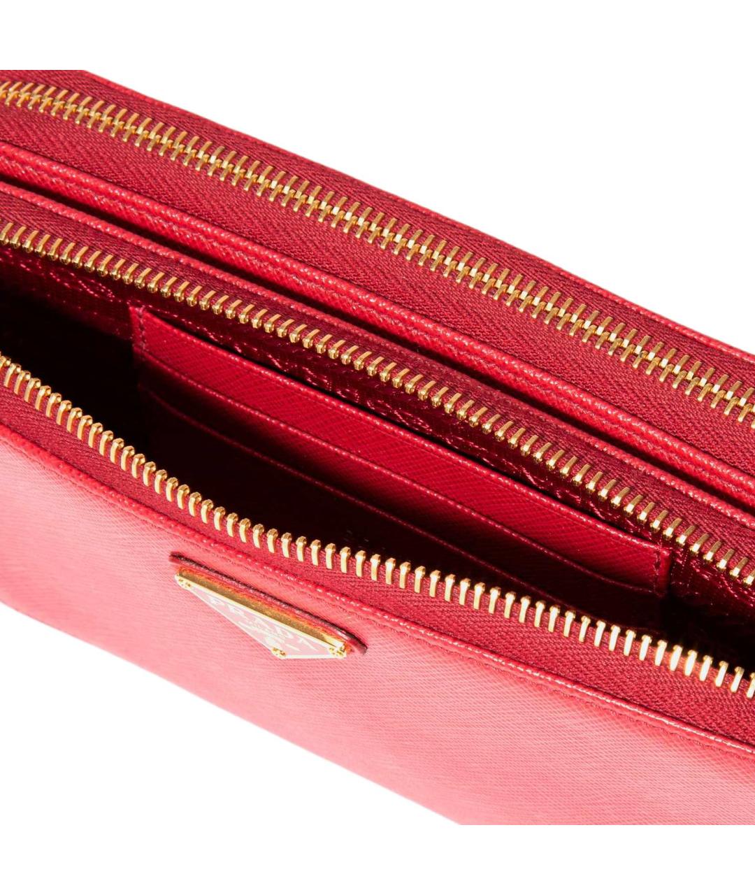 PRADA Красная кожаная сумка через плечо, фото 4