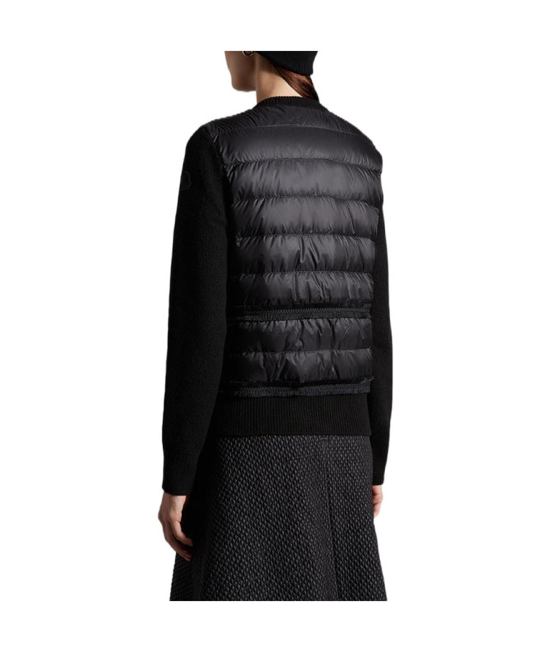 MONCLER Черный пуховик, фото 3