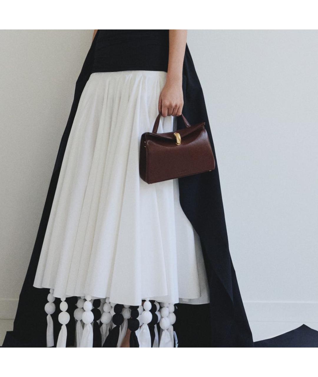 JACQUEMUS Коричневая кожаная сумка тоут, фото 3