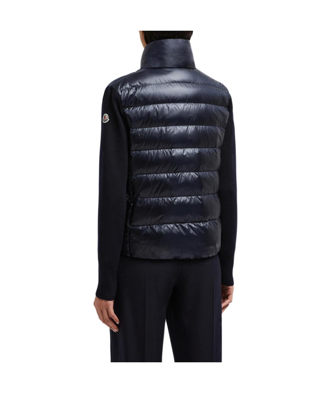 MONCLER Темно-синий пуховик, фото 3