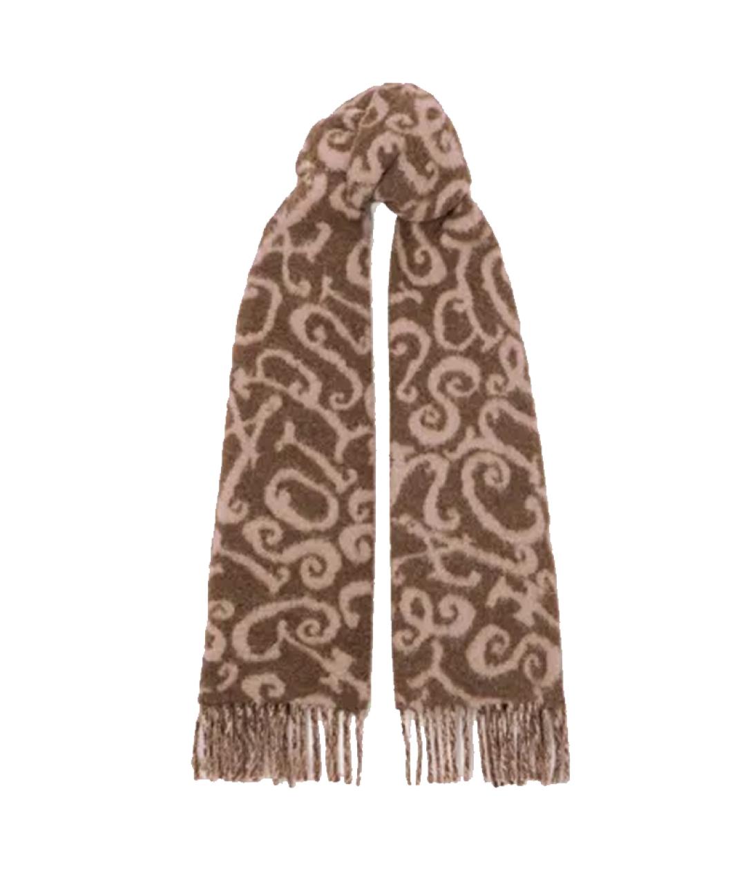 ACNE STUDIOS Коричневый шарф, фото 3