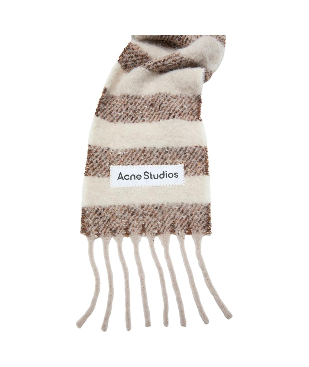 ACNE STUDIOS Бежевый шарф, фото 2