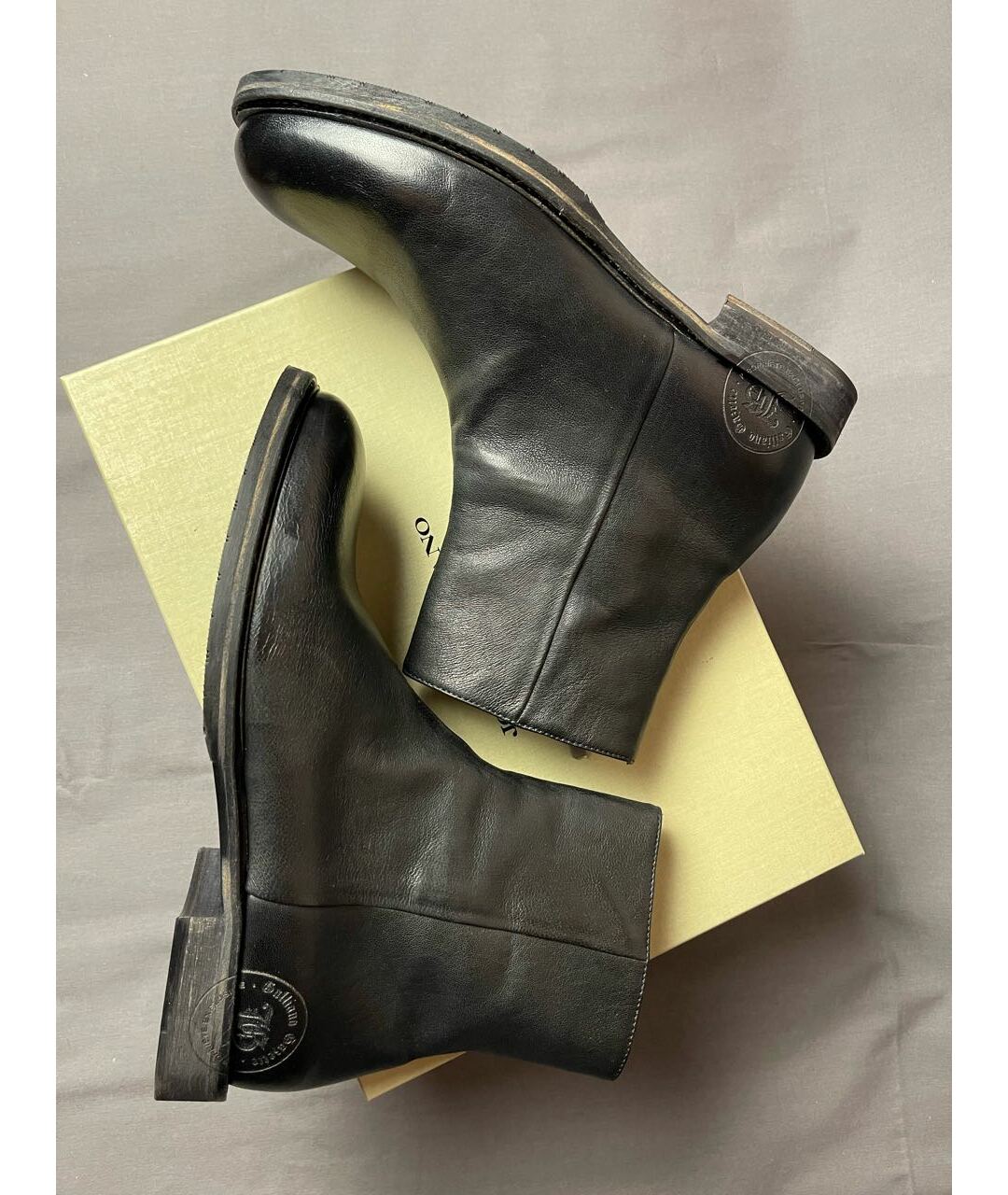JOHN GALLIANO Черные кожаные высокие ботинки, фото 2