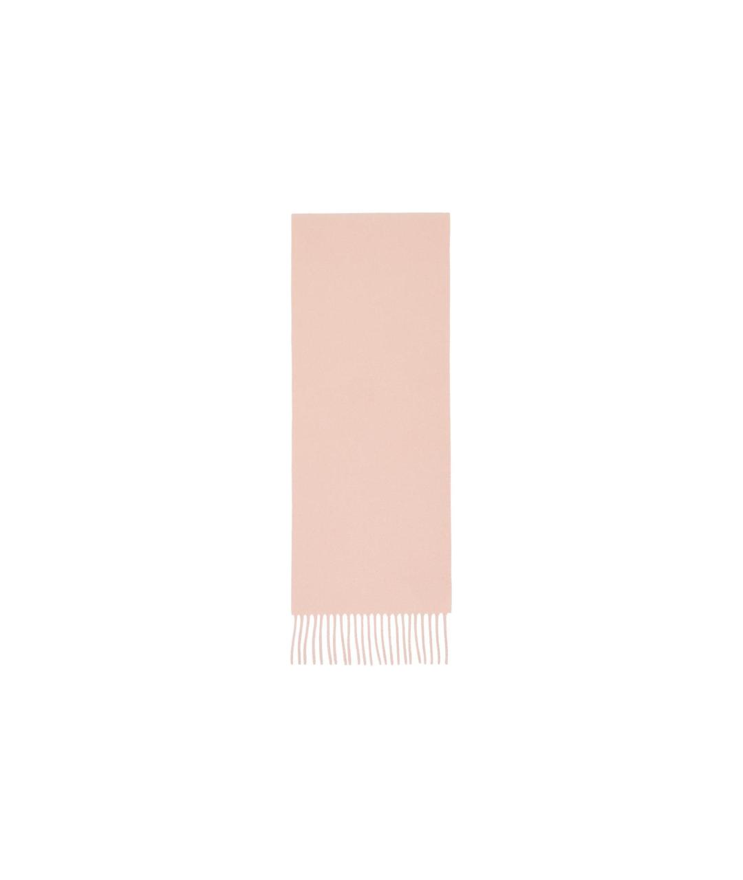 ACNE STUDIOS Розовый шерстяной шарф, фото 2