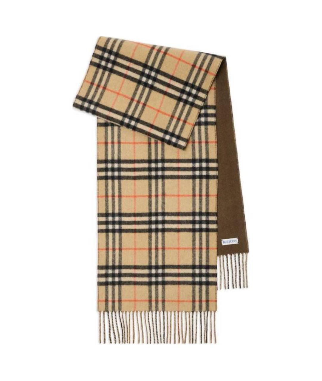 BURBERRY Бежевый шарф, фото 1