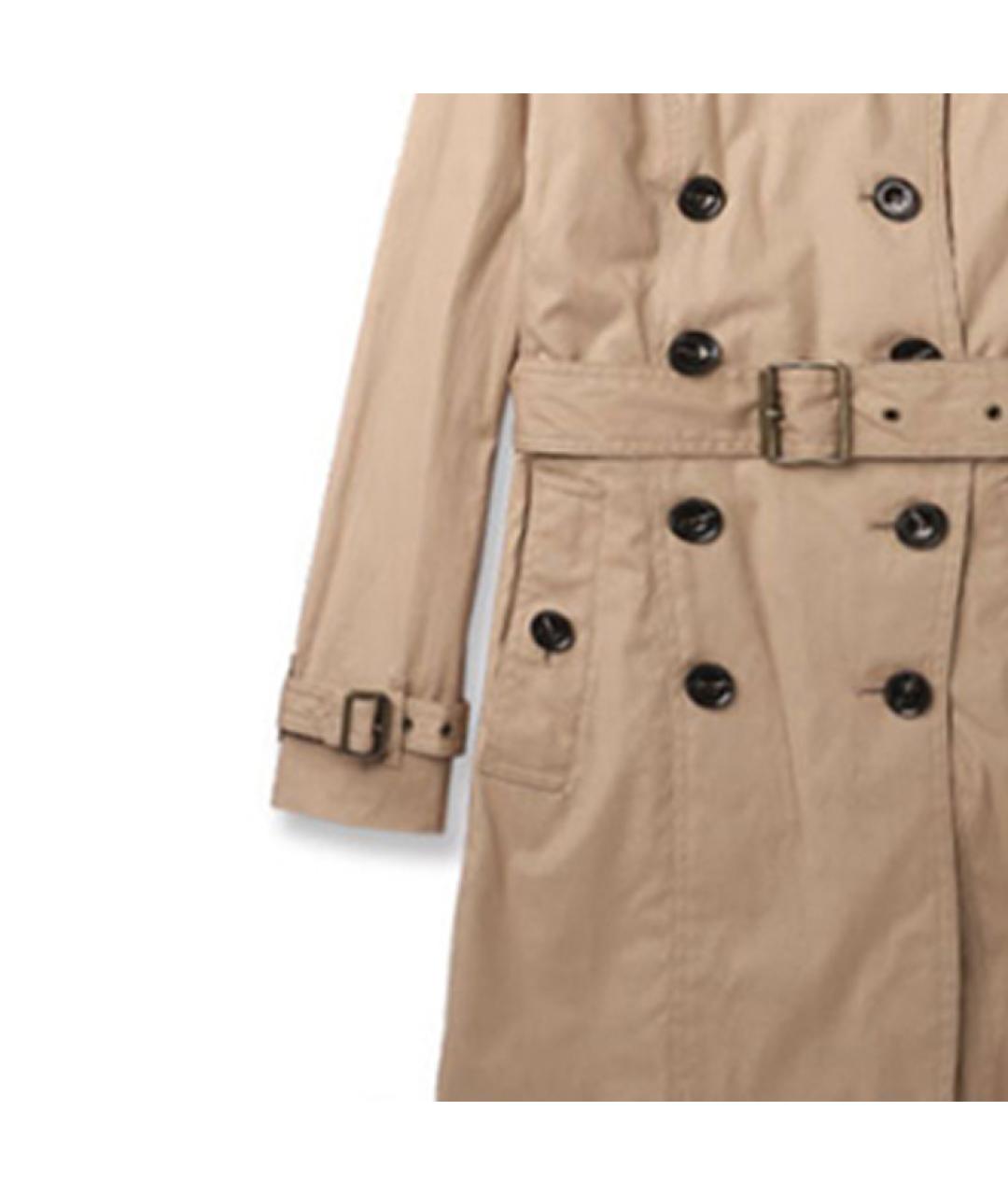 BURBERRY Хаки хлопковый тренч/плащ, фото 4