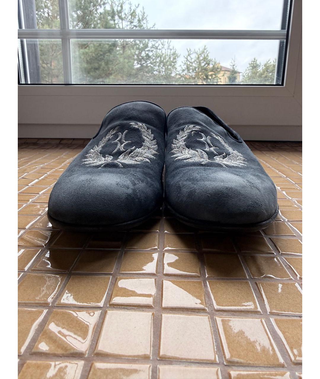 BILLIONAIRE Синие замшевые лоферы, фото 2